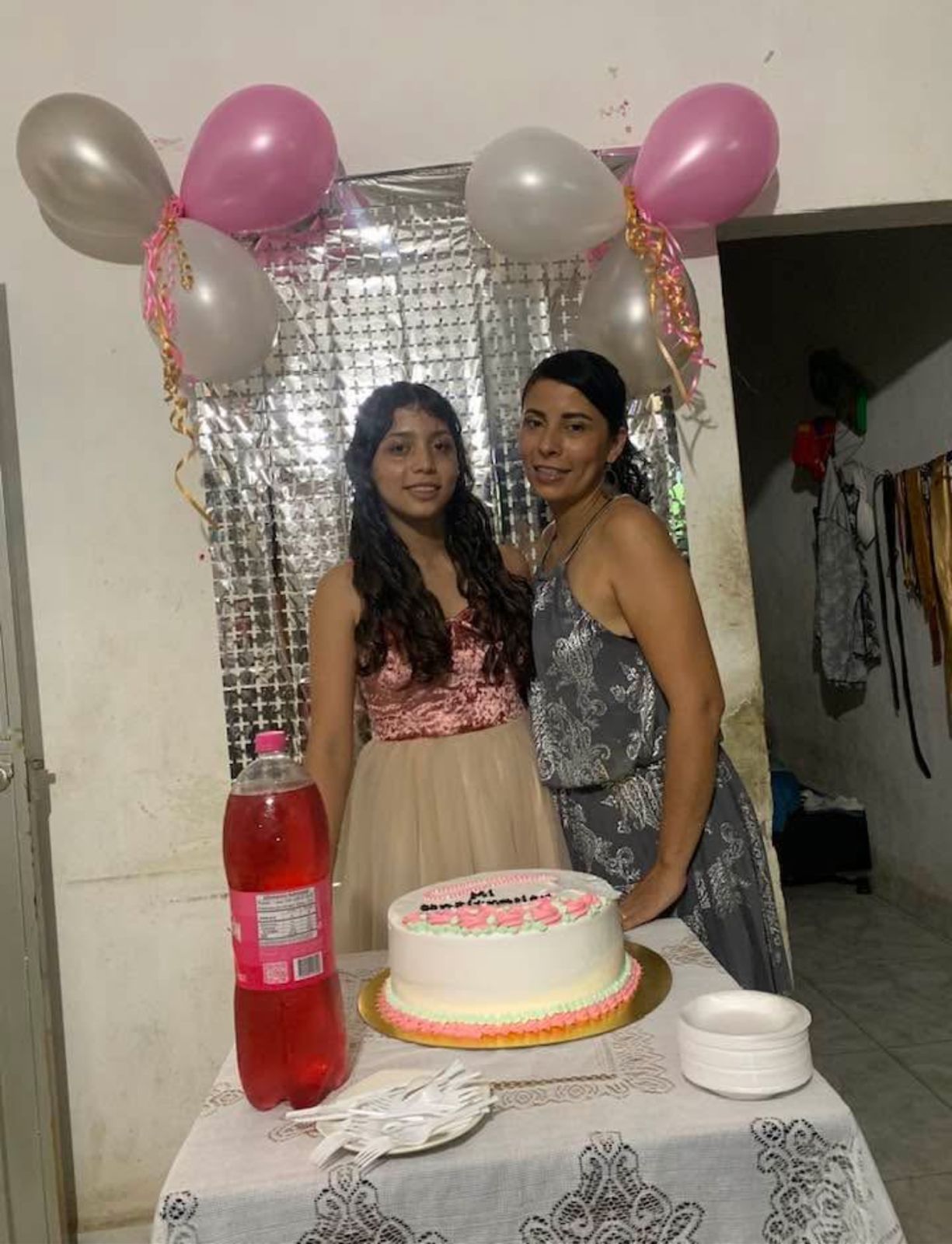 Mother and daughter at confirmation party